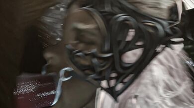 A young woman named Fran is for*ced to serve two dogs in the bedroom while her partner Eshu watches from a distance with a smirk on his face