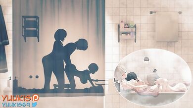 You are watching a hot hentai video of Uzaki Mother and Daughter where you can see the shadow animation