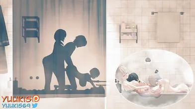 You are watching a hot hentai video of Uzaki Mother and Daughter where you can see the shadow animation