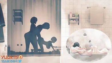 You are watching a hot hentai video of Uzaki Mother and Daughter where you can see the shadow animation