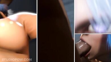 Watch as this angelic beauty takes on a devilish challenge, and deep throats her way to 60 frames per second of pure hentai porn heaven!