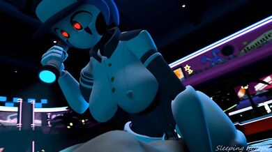 The sexy stuffbots from the famous horror game series, Five Nights At Freddys, are back in a steamy hentai porn video