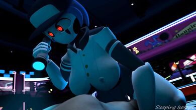 The sexy stuffbots from the famous horror game series, Five Nights At Freddys, are back in a steamy hentai porn video