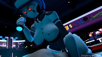 The sexy stuffbots from the famous horror game series, Five Nights At Freddys, are back in a steamy hentai porn video