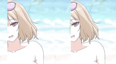 Watching the sexy anime girl, Ginhaha, in her erotic adventures!