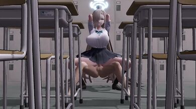 Watch Asuna Doskebe and her boyfriend fuck on School Channel in this hentai porn video!