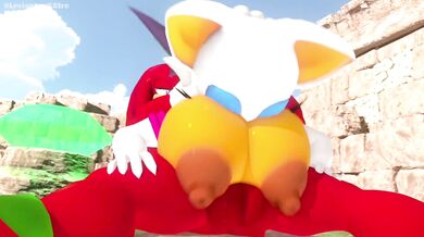 Two hot furries get it on while banging on each others knuckles