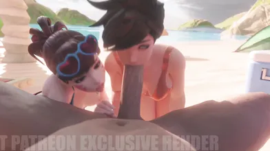 Transformers are at the beach with DVa and Tracer