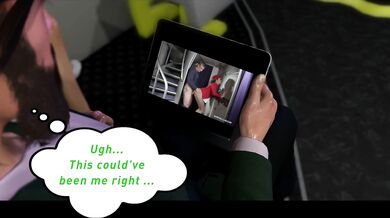 Airline Stewardess Masturbates in the Bathroom During Flight