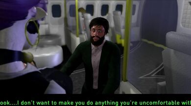 Airline Stewardess Masturbates in the Bathroom During Flight