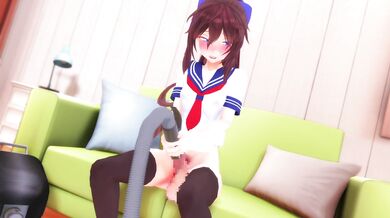 The Art of Sucking - Hikari the Futa and her Vacuum Cleaner
