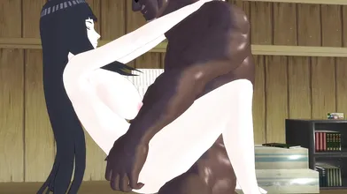 Raikage Carries the Shrinking Hinata in a Bombshell Hentai Scene