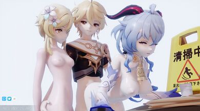 Lumine and Ganyu (18 ) - The Fertile Garden