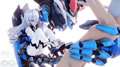 Watch as Bronya self-pleasures herself in front of the camera, and AKT in the background!