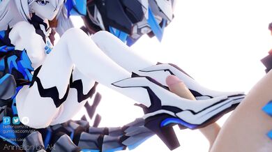 Watch as Bronya self-pleasures herself in front of the camera, and AKT in the background!