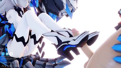 Watch as Bronya self-pleasures herself in front of the camera, and AKT in the background!