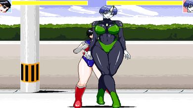 The battle has begun, as the hero takes on a mutated enemy in stage one of their epic adventure!