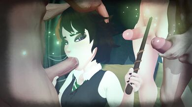 Watch as Merula gets gangbanged by a group of horny men in this hot hentai porn video!
