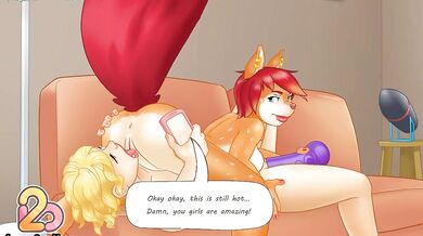 Living Room Playtime: Sofa Fun with Strangers