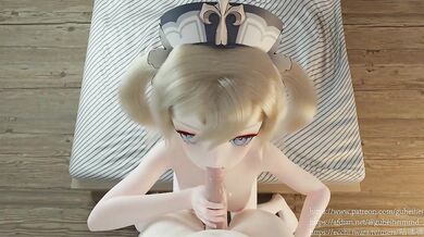Hentai Barbara POV Blowjob with Guheihei