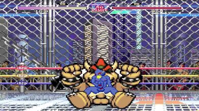 Falcon punches the fury of Mugen Bowser