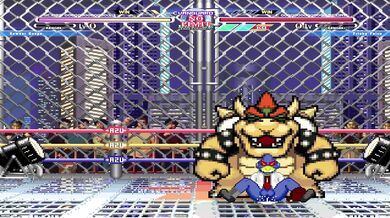 Falcon punches the fury of Mugen Bowser