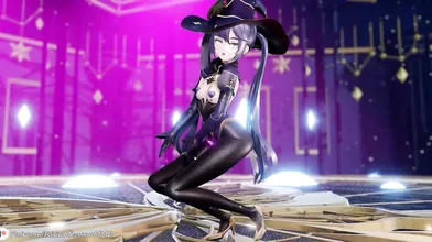 Genshin Impact - Mona and Tentacles - MMD Dance Sex