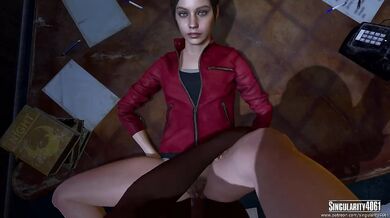 A sexy and curvy blonde named Claire gets blackmailed by her ex-boyfriend into a naughty threesome with his friend