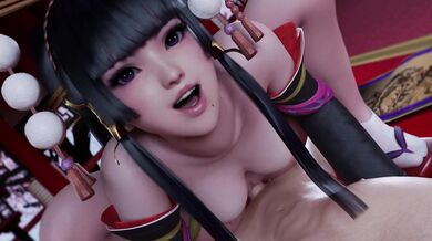 Watch Nyotengu and Spizzy in a hot new porn scene, where the sexy angel rides her muscular boyfriend like a stallion!