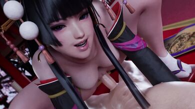Watch Nyotengu and Spizzy in a hot new porn scene, where the sexy angel rides her muscular boyfriend like a stallion!