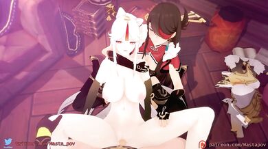 Sexy Students Get Knocked Up by their Hunky Teacher!