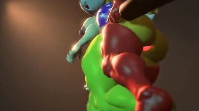 Tails and Knives! Surge the Electric Hare gets banged by a sexy, tough bunny