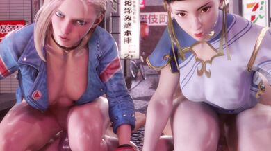 Watch this amazing porn video where Cammy loses to Chun-Li in a pantsu-shi fight, and the loser is for*ced to pick up the tab at the restaurant