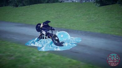 The Unfortunate Fate of Mona, Trapped by Slime