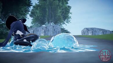 The Unfortunate Fate of Mona, Trapped by Slime