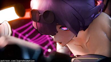 Kafka the Soldier, P1, P2 and P3 engage in a sexy hentai battle!