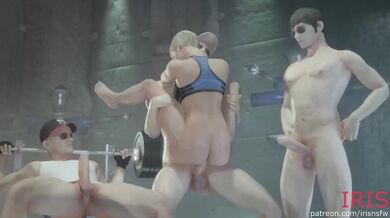 Watch as the hot young girl, Cassie Cage, gets fucked by multiple horny boys in this hardcore hentai porn scene!