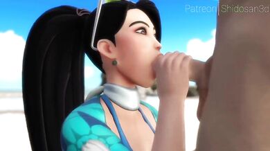 The sultry Sage Shidosan takes a much-needed beach vacation on her own, but things heat up when she runs into an old friend from Valorant