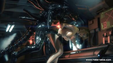 The ultimate sexual encounter between two powerful beings, Samus Bryant and the Xenomorph, is about to take place in this intense hentai PORN video