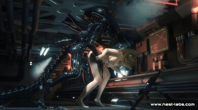 The ultimate sexual encounter between two powerful beings, Samus Bryant and the Xenomorph, is about to take place in this intense hentai PORN video