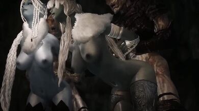 The Snow Elf Sisters: Capture, Ra*pe, and Breeding by the Falmer