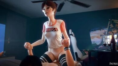 Busty Gamer Brings Her Sexuality To The Table