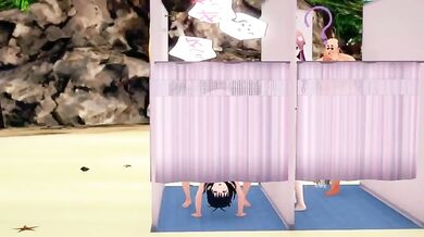 The Hentai Adventures of Miki and Koto on the Beach