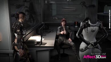 Patrolling the Streets with a Futanari and Her Two Horny Friends in 3D Animation by Rikolo