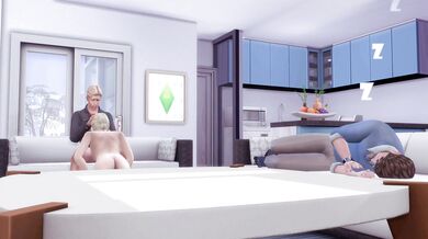 The Sims 4: Step-sis gets fucked in front of daddy