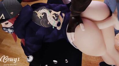 Akali Doggy Style Fucks Bewyx in the Ass