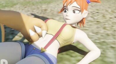 Watch as Misty gets up close and personal with Charizard in this hot new porn video!