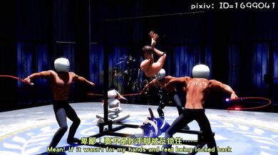 The villains continue to beat and whip the innocent girl in a secluded cabin, until she can no longer take it