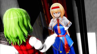 Two women are mesmerized and obligated to tie themselves to a seat