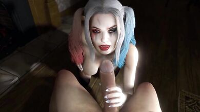 Handjob from Harley Quinn